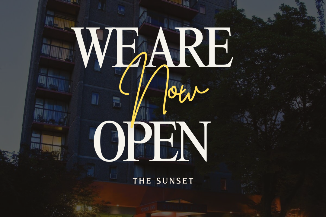 The Sunset hotel in downtown Vancouver’s West End, now open and accepting reservations